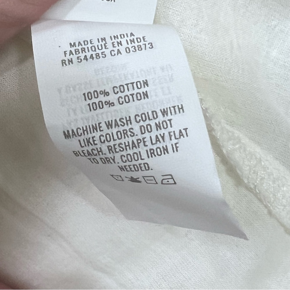 Aerie White Cottagecore Puff Sleeve Mini Dress Size XL - Picture 6 of 8